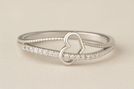 Elegant 925 Sterling Silver Ring for Women - R 605