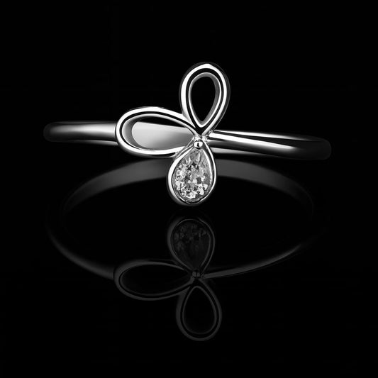 Elegant 925 Sterling Silver Ring for Women R - 602