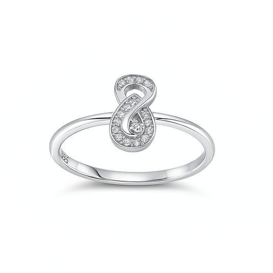 Elegant 925 Sterling Silver Ring for Women R 514