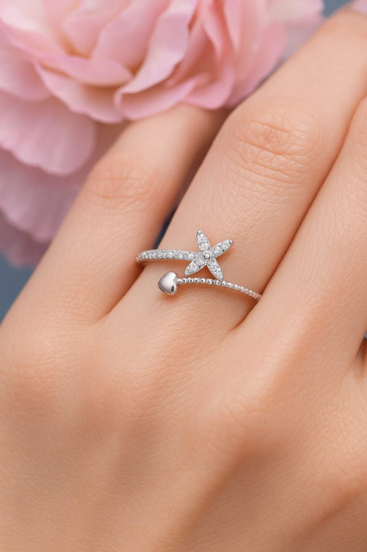 Elegant 925 Sterling Silver Ring for Women R 618