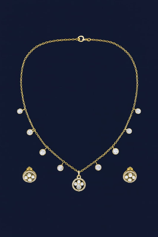 Opulent Aurelia Dangling Diamond Set