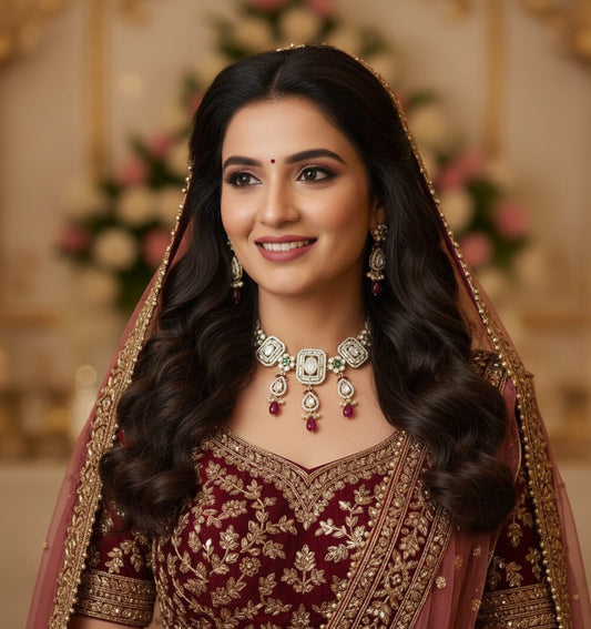 Mughal Era Ruby Polki Bridal Collection