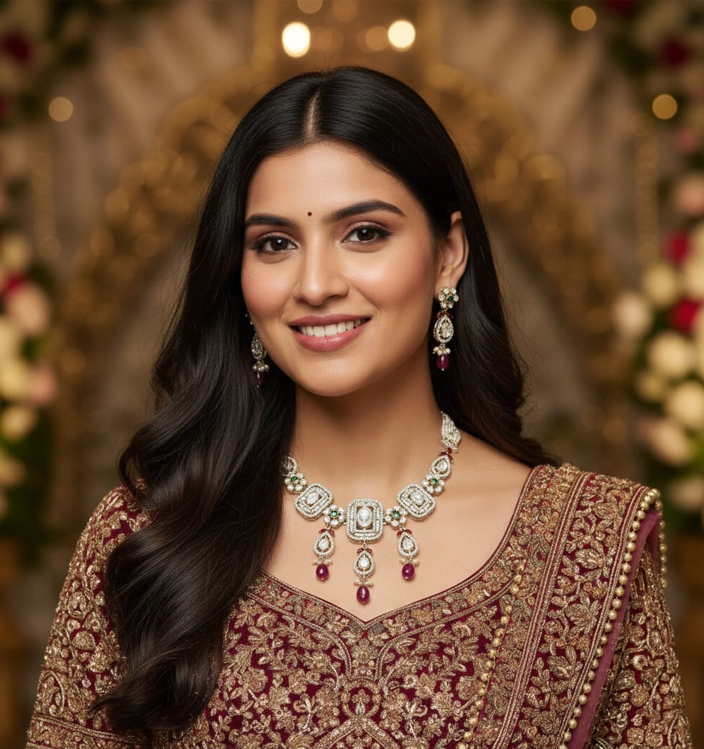 Mughal Era Ruby Polki Bridal Collection