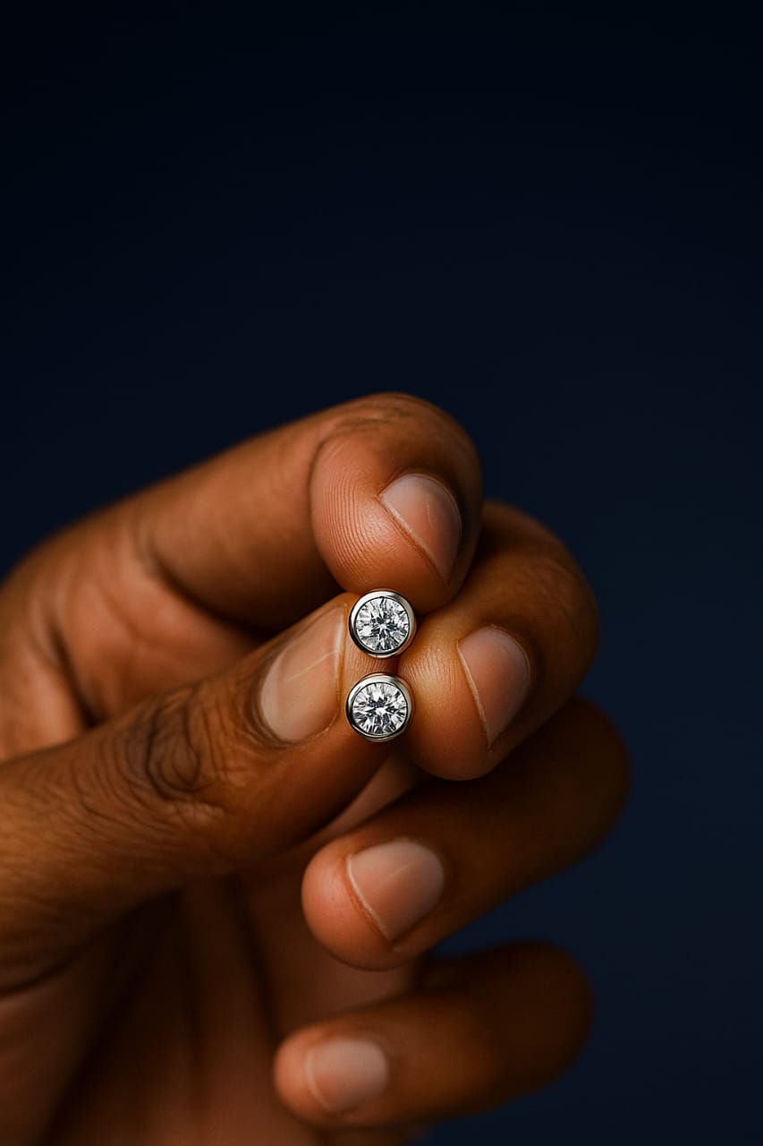 Classic Solitaire 925 Sterling Silver Stud Earrings